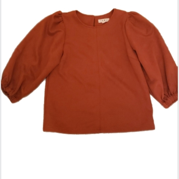 Thml Anthropologie ribbed sleeve shirt - Picture 2 of 7